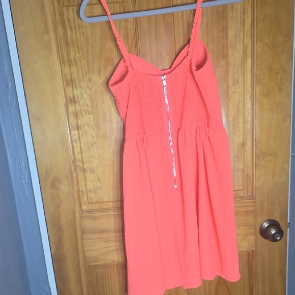 Coral Strappy Dress - Picture 2 of 2